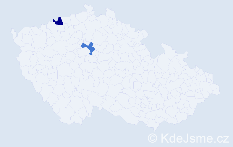 Jméno: 'Elshad', počet výskytů 2 v celé ČR