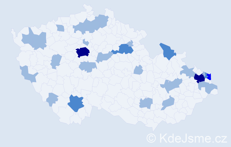 Jméno: 'Leonka', počet výskytů 41 v celé ČR