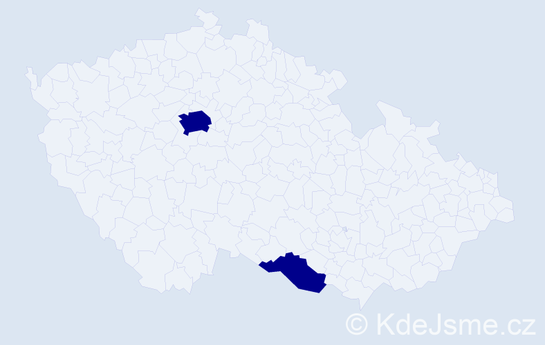 Jméno: 'Adam-Michael', počet výskytů 2 v celé ČR