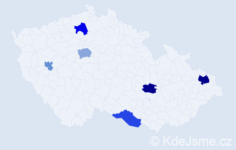 Jméno: 'Silvan', počet výskytů 11 v celé ČR