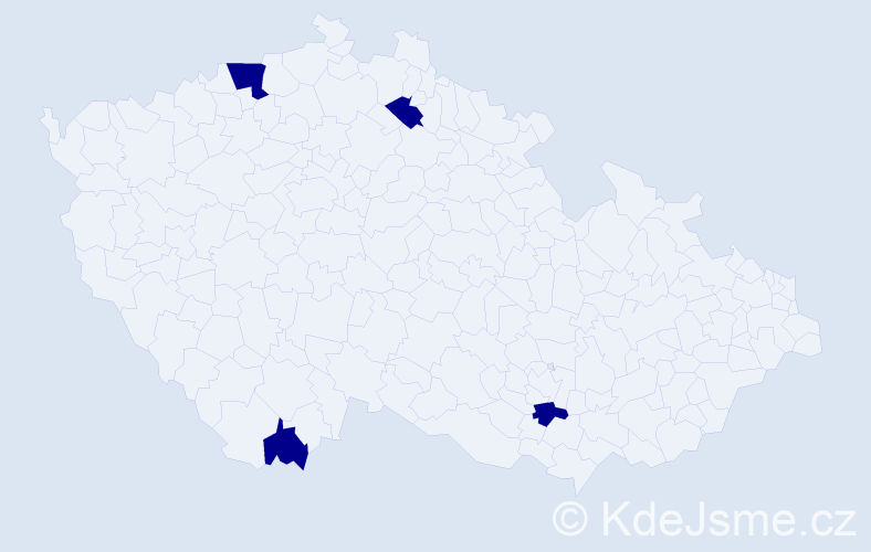 Jméno: 'Quang Tam', počet výskytů 4 v celé ČR