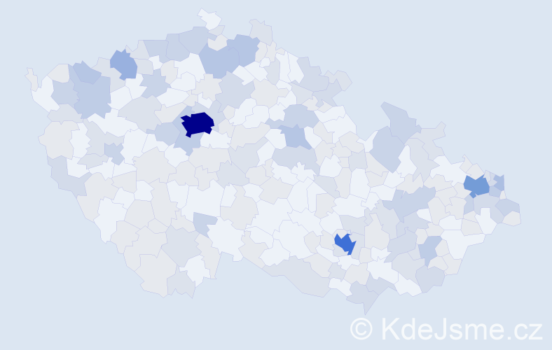 Jméno: 'Katarina', počet výskytů 373 v celé ČR