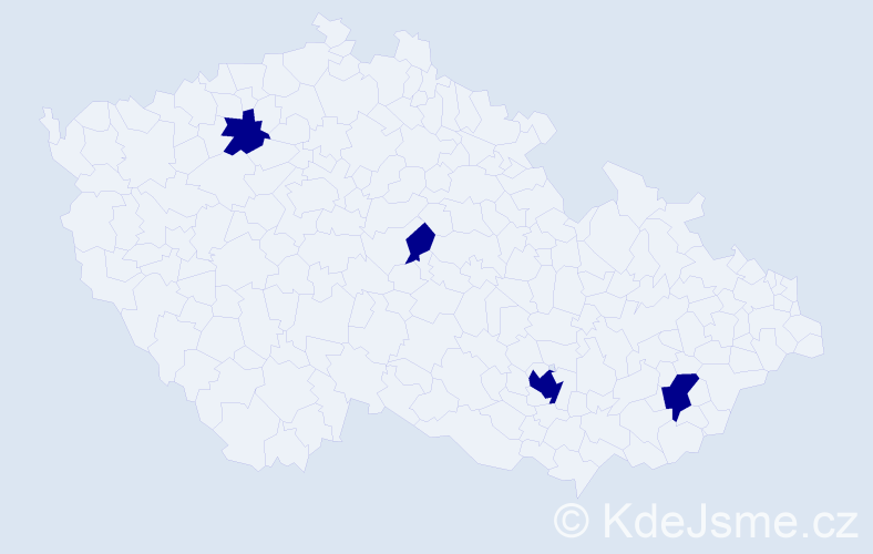 Jméno: 'Josef Richard', počet výskytů 4 v celé ČR