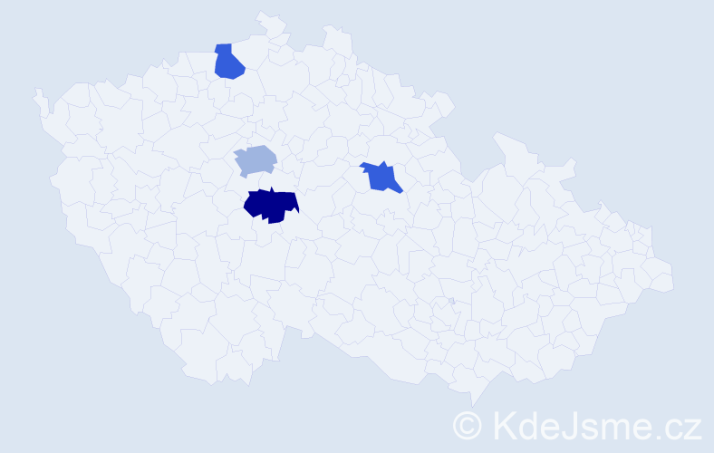 Jméno: 'Elma', počet výskytů 5 v celé ČR