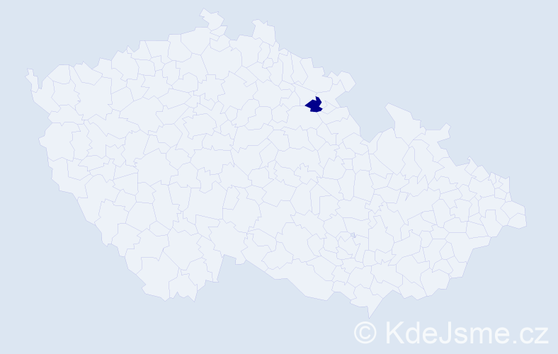 Jméno: 'Byslav', počet výskytů 1 v celé ČR