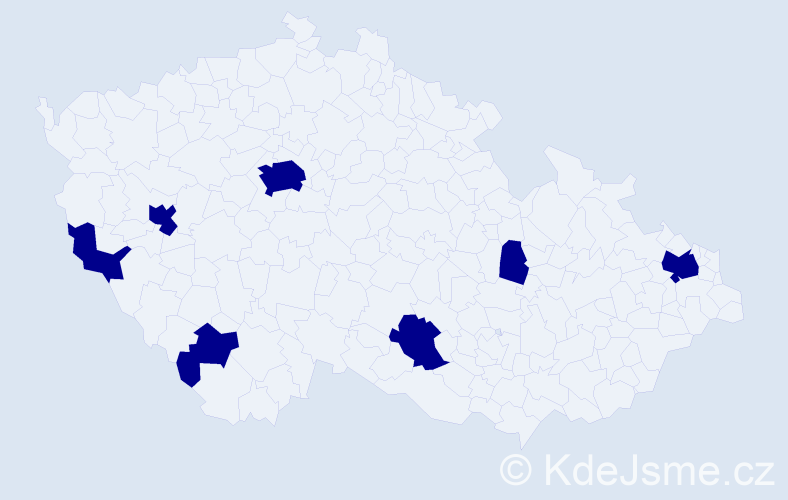 Jméno: 'Xuan Binh', počet výskytů 7 v celé ČR