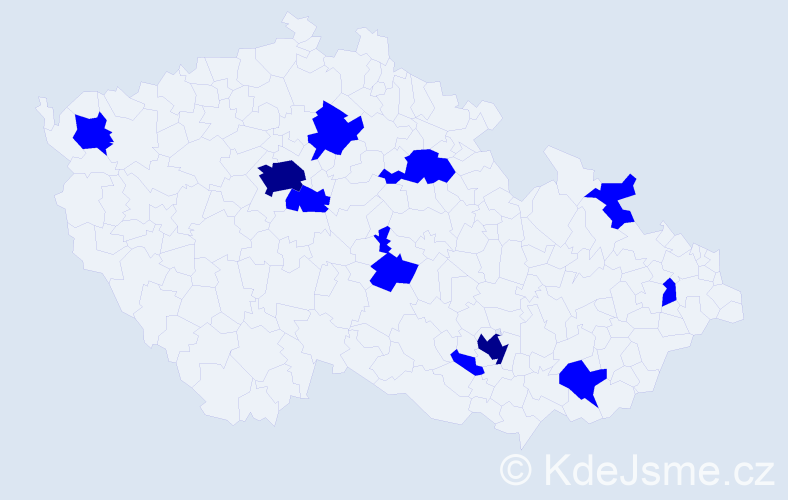 Jméno: 'Josip', počet výskytů 13 v celé ČR