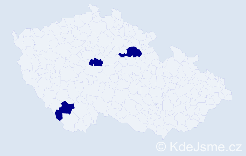 Jméno: 'Van Thom', počet výskytů 3 v celé ČR