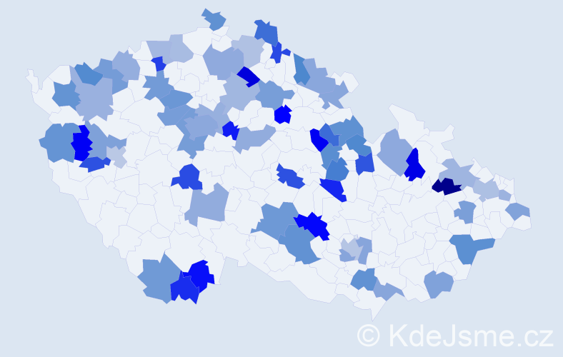 Jméno: 'Týna', počet výskytů 82 v celé ČR