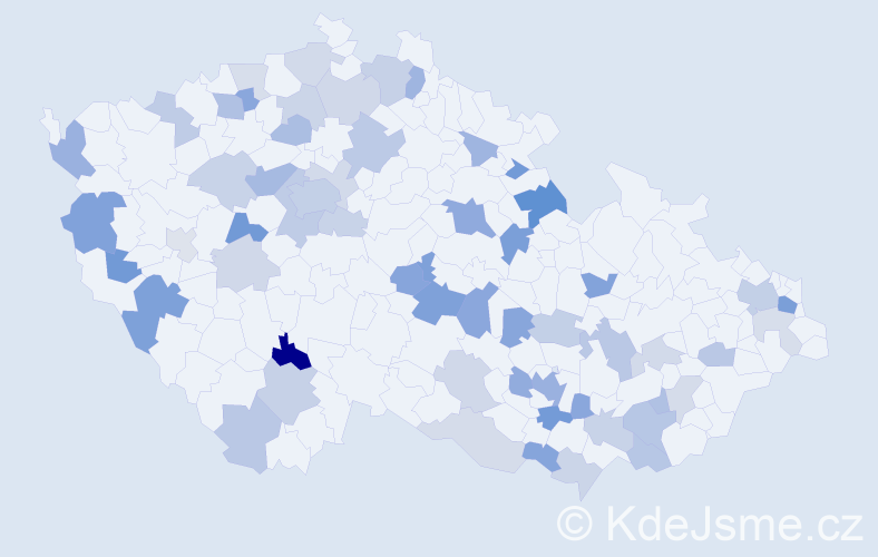 Jméno: 'Nelli', počet výskytů 111 v celé ČR