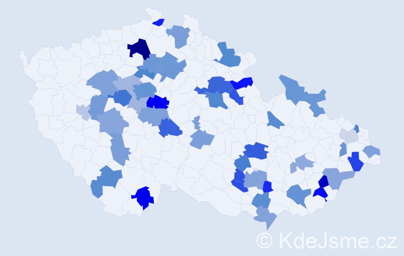 Jméno: 'Dorotea', počet výskytů 84 v celé ČR