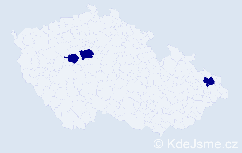 Jméno: 'Elizabeth Anne', počet výskytů 3 v celé ČR