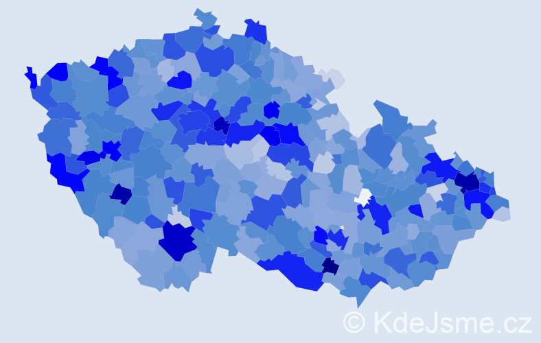 Jméno: 'Vanessa', počet výskytů 3182 v celé ČR