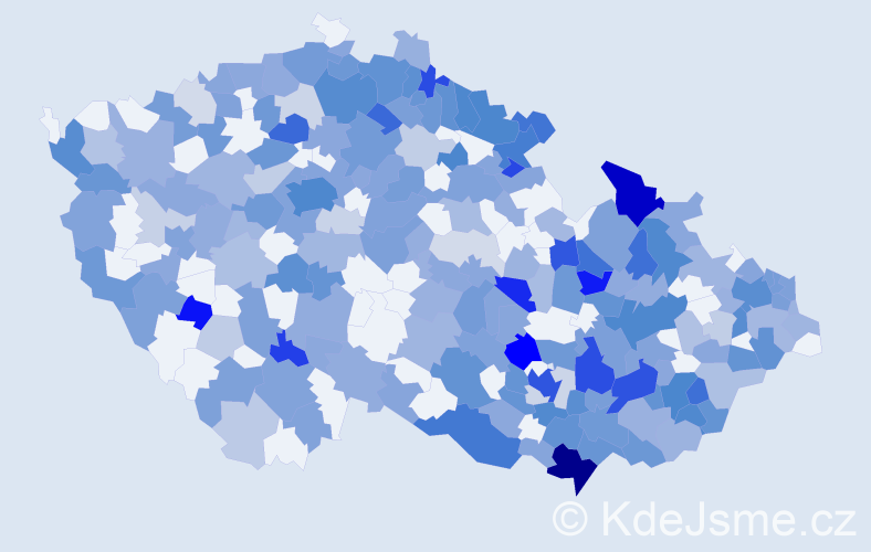 Jméno: 'Lubomíra', počet výskytů 557 v celé ČR