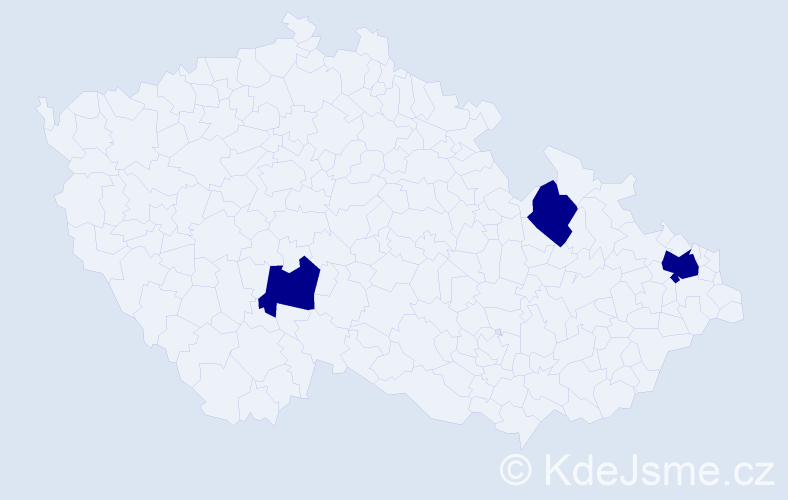 Jméno: 'Nikolas Jan', počet výskytů 3 v celé ČR