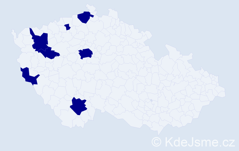 Jméno: 'Wolfram', počet výskytů 7 v celé ČR