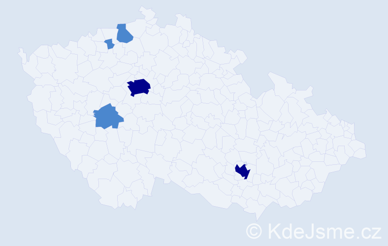 Jméno: 'Edin', počet výskytů 9 v celé ČR