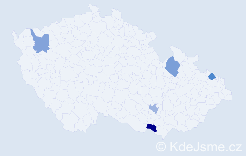 Jméno: 'Traute', počet výskytů 6 v celé ČR