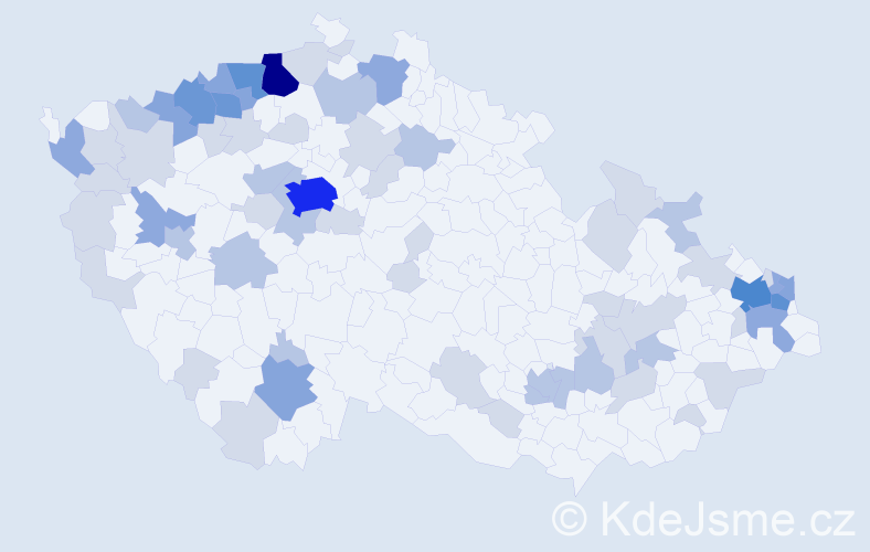 Jméno: 'Elemír', počet výskytů 155 v celé ČR