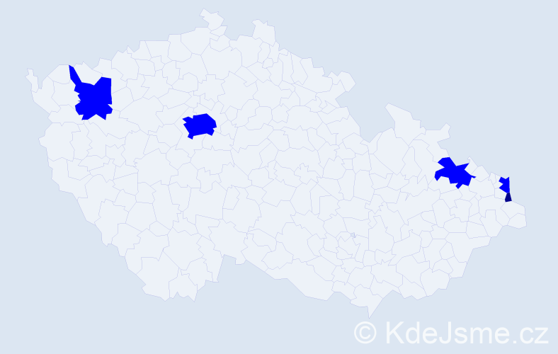 Jméno: 'Trauda', počet výskytů 6 v celé ČR