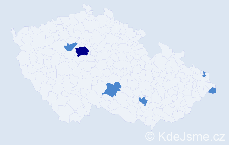 Jméno: 'Anna Magdaléna', počet výskytů 8 v celé ČR