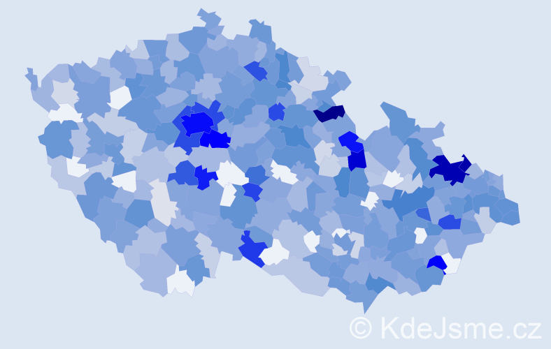 Jméno: 'Eliáš', počet výskytů 1336 v celé ČR