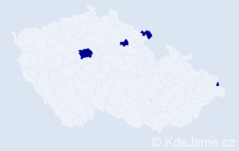 Jméno: 'Renata Ewa', počet výskytů 4 v celé ČR