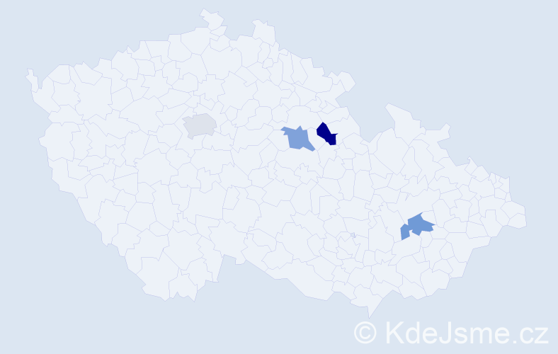 Jméno: 'Daniel George', počet výskytů 4 v celé ČR