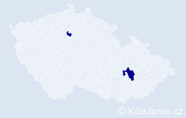 Jméno: 'Viet Tuan', počet výskytů 2 v celé ČR