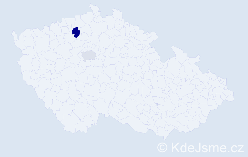 Jméno: 'Najua', počet výskytů 2 v celé ČR