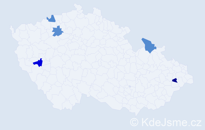 Jméno: 'Roland Josef', počet výskytů 5 v celé ČR