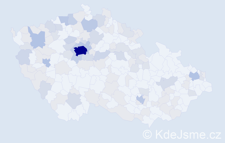 Jméno: 'Jurij', počet výskytů 237 v celé ČR