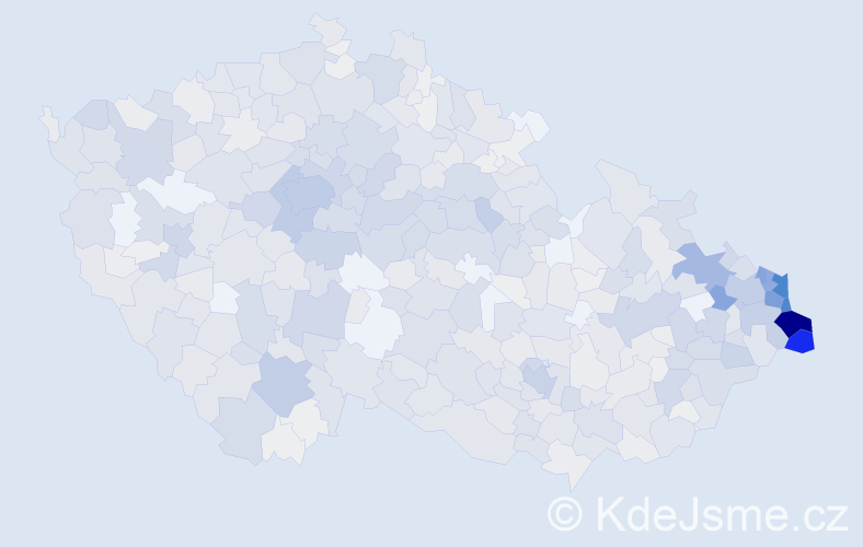 Jméno: 'Vanda', počet výskytů 3246 v celé ČR