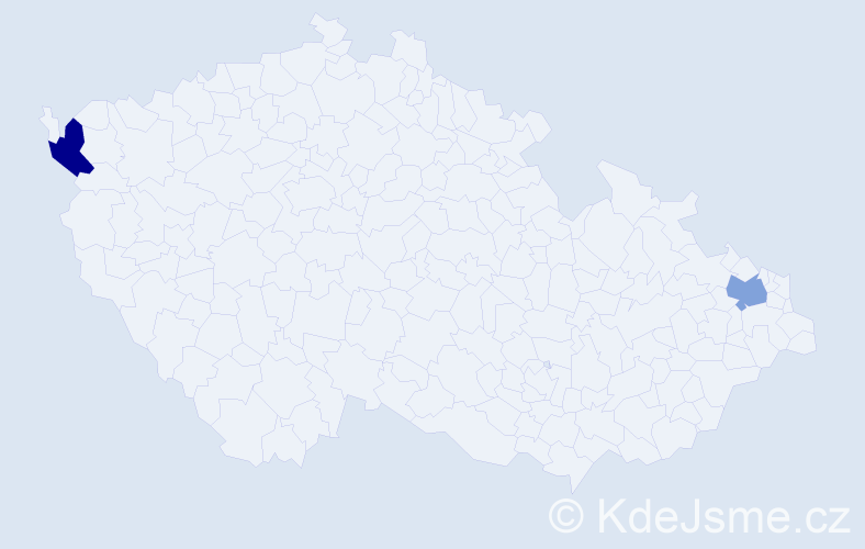 Jméno: 'Van Tham', počet výskytů 2 v celé ČR