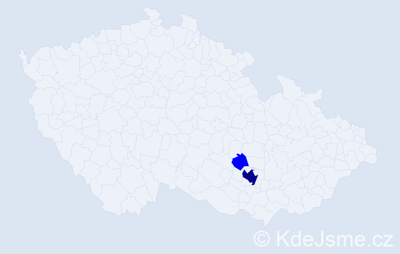Jméno: 'Désirée', počet výskytů 3 v celé ČR