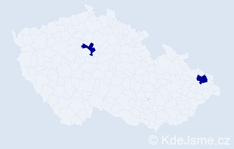 Jméno: 'Duy Loc', počet výskytů 2 v celé ČR