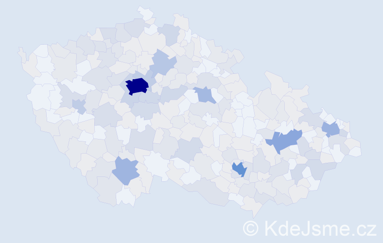 Jméno: 'Adina', počet výskytů 574 v celé ČR