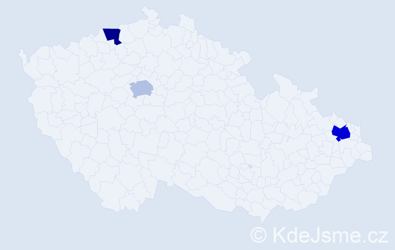 Jméno: 'Quoc Khanh', počet výskytů 4 v celé ČR