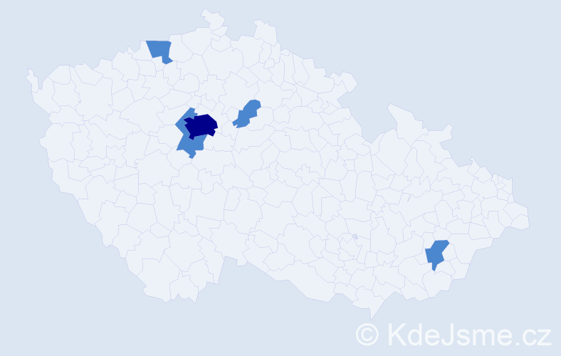 Jméno: 'Mariem', počet výskytů 7 v celé ČR