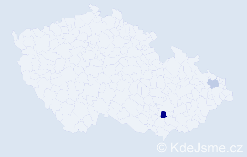 Jméno: 'Petr Jaromír', počet výskytů 2 v celé ČR