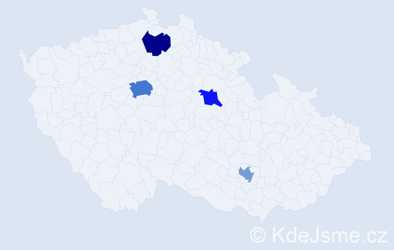Jméno: 'Attilio', počet výskytů 8 v celé ČR