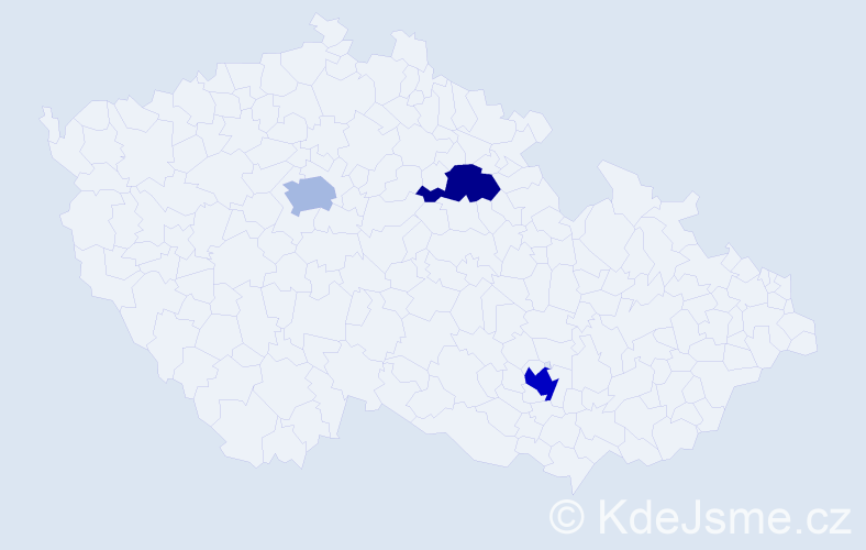 Jméno: 'Eyad', počet výskytů 4 v celé ČR