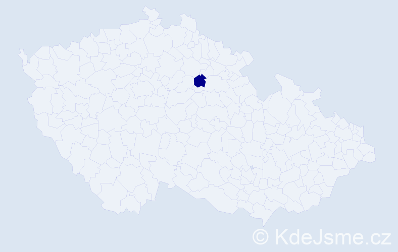 Jméno: 'Michelle Lenka', počet výskytů 1 v celé ČR