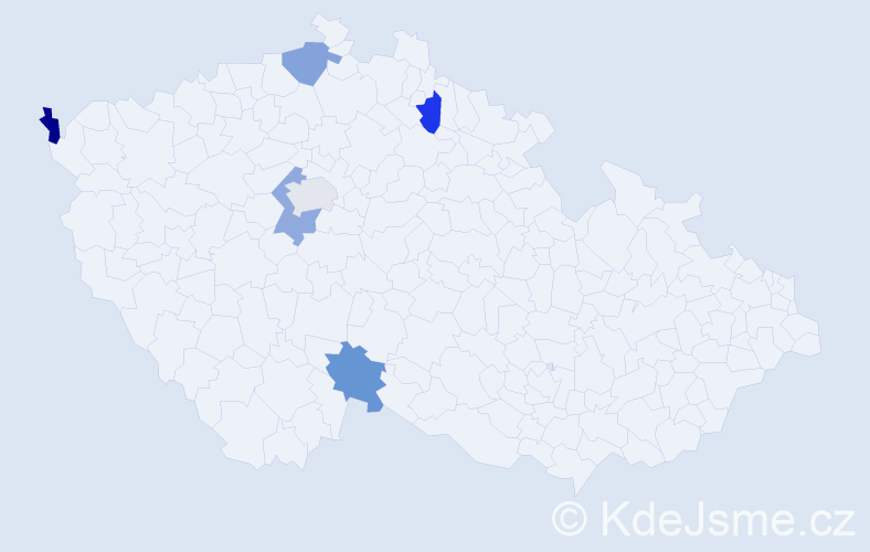 Jméno: 'Bekir', počet výskytů 6 v celé ČR