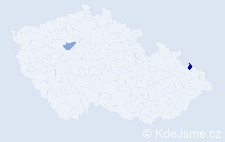 Jméno: 'Václav Maxim', počet výskytů 2 v celé ČR