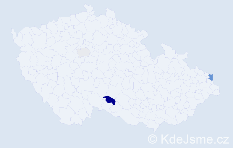 Jméno: 'Doňa', počet výskytů 4 v celé ČR