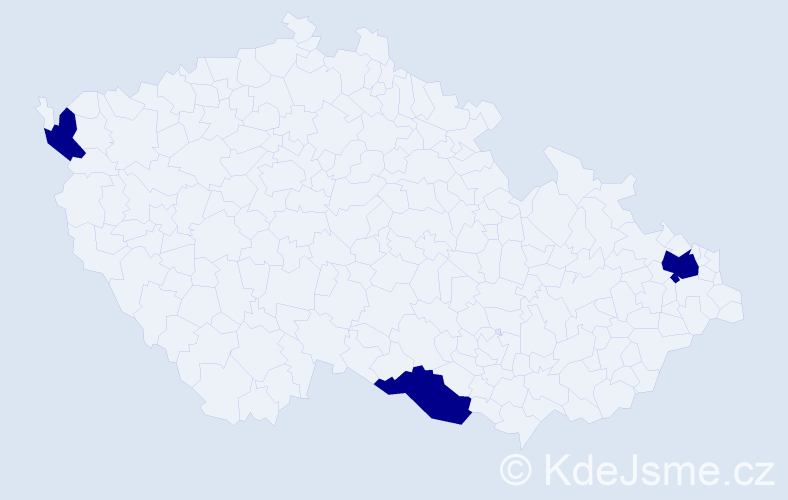 Jméno: 'Van Tham', počet výskytů 3 v celé ČR
