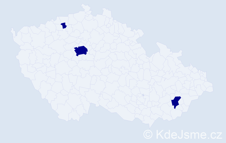 Jméno: 'Liběnka', počet výskytů 3 v celé ČR