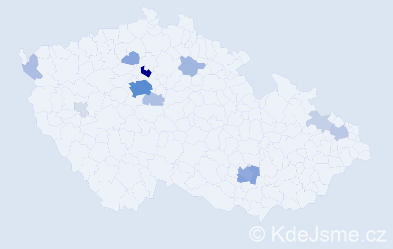Jméno: 'Bojan', počet výskytů 60 v celé ČR