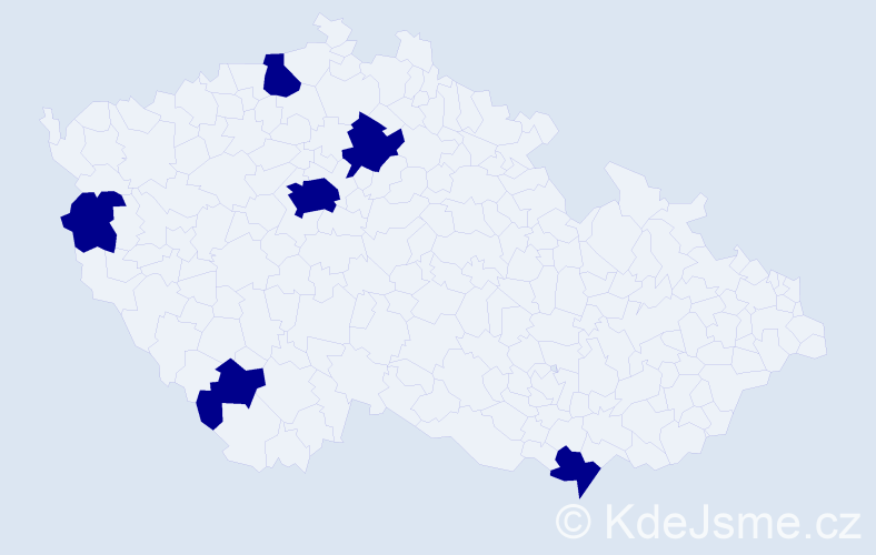 Jméno: 'Ba Dung', počet výskytů 6 v celé ČR